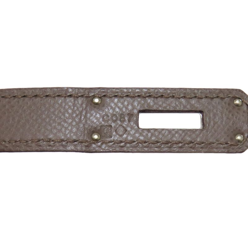 Hermes Birkin 30 Etan Silver Hardware Handbag Epson Women