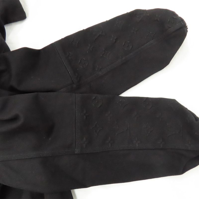 Louis Vuitton Monogram Detail Dead Denim Jacket 1aa4oj 46 Black