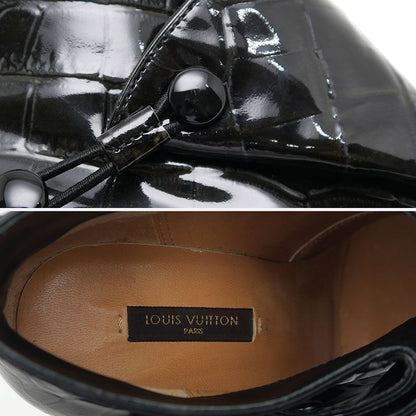 Louis Vuitton LV Short Boots In Croc Shape Stamped 35.5 Black
