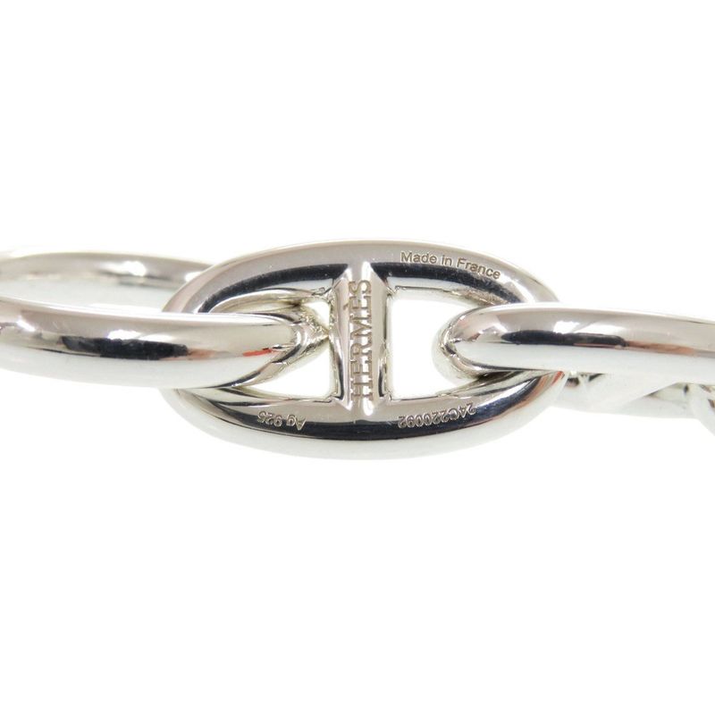 Hermes Chaine D'ancre GM 11 Frames Silver 925 Bracelet 0506 Hermes