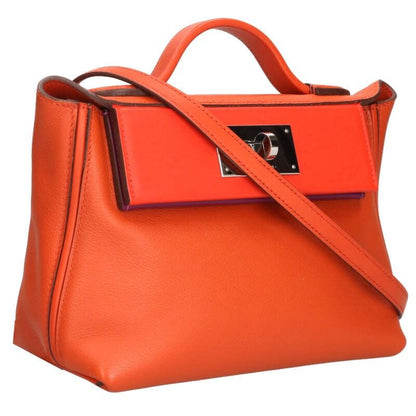 Hermes Van Cattle Mini Z Engraved Svhardware Shoulder Bag Men's