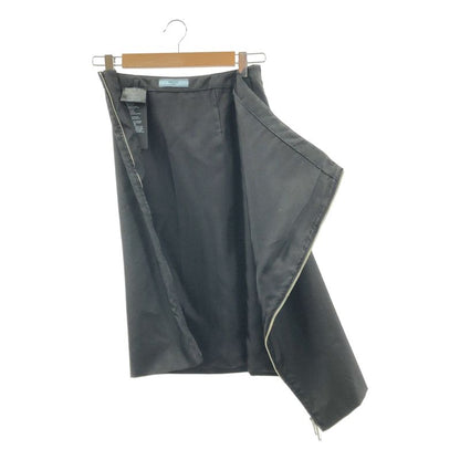 Prada - Re-nylon Triangle Logo Skirt - 36 - Black - Women's