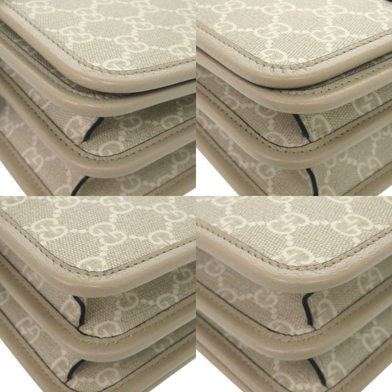Gucci Interlocking G 671620 GG Supreme Canvas Beige Shoulder Bag 1188 Gucci