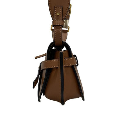 Loewe Shoulder Bag Gate Dual Bag Mini Brown Jacquard Strap Detachable