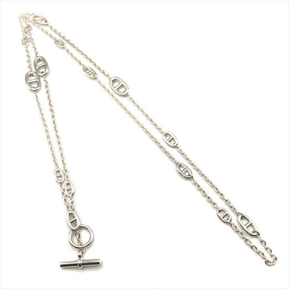 Hermes Chaine D'ancre Farandole Long Necklace 925 Sterling Silver