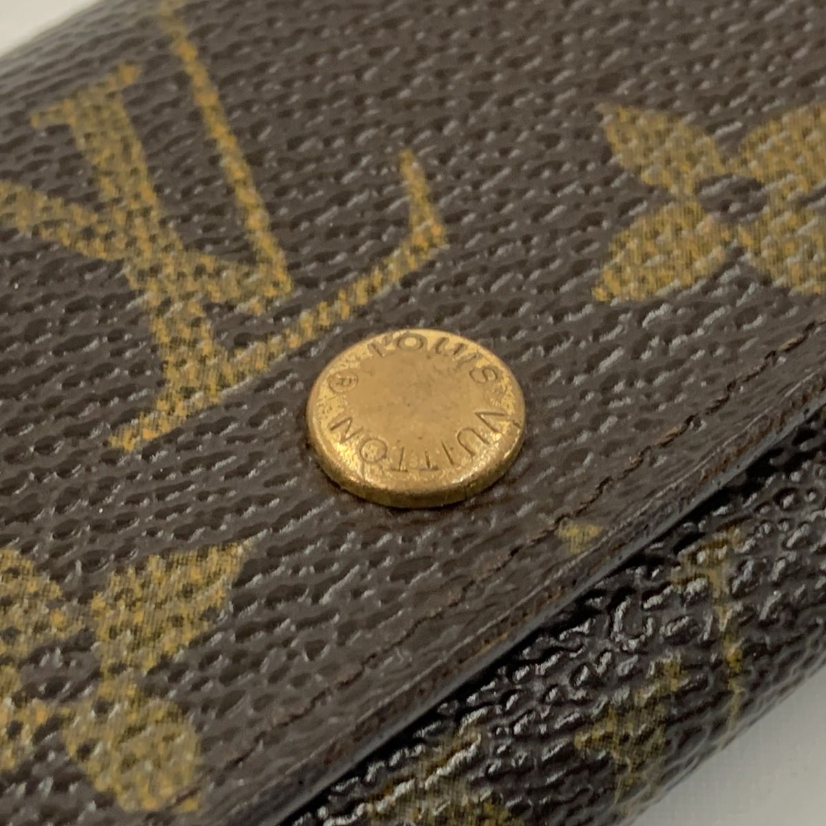 Louis Vuitton Monogram Multicles 4 Quadruple Key Case M69517 Brown Junk Item