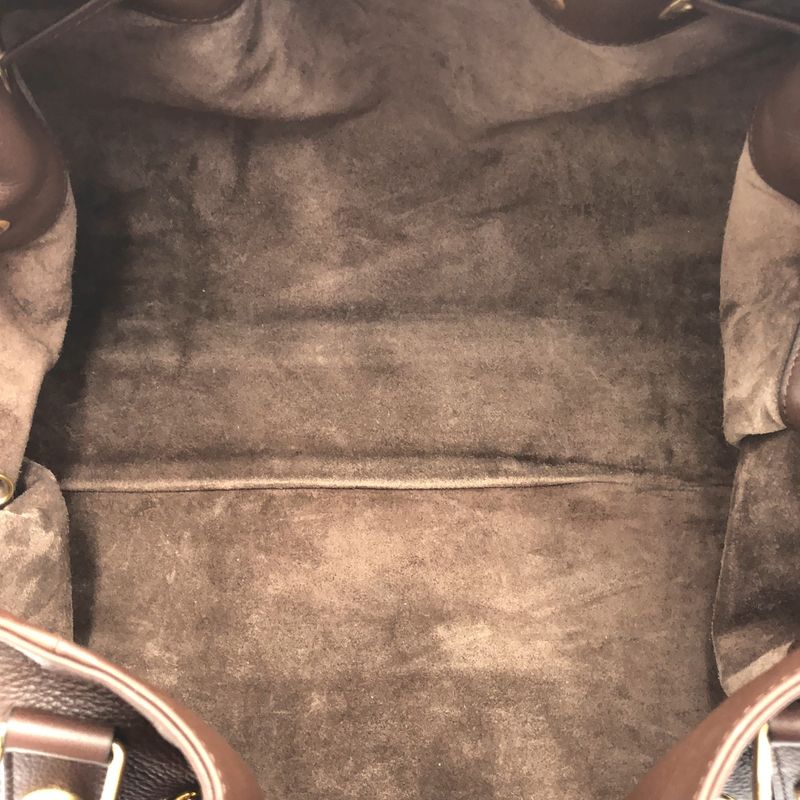 Celine - Abby Leather Tote Bag - Dark Brown - Women's