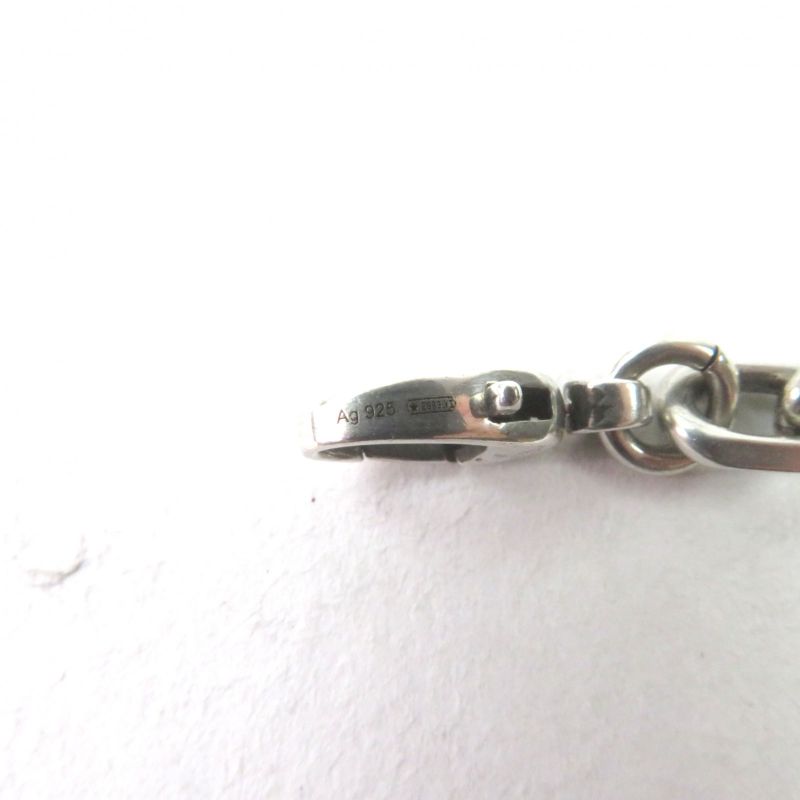 Gucci 620798 Ag925 Interlocking G Aged Clasp Closure Bracelet Silver With 17
