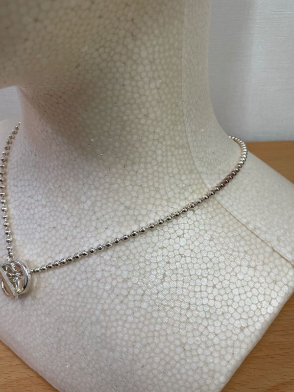Gucci 925 Double G Ball Chain Necklace A25-2239