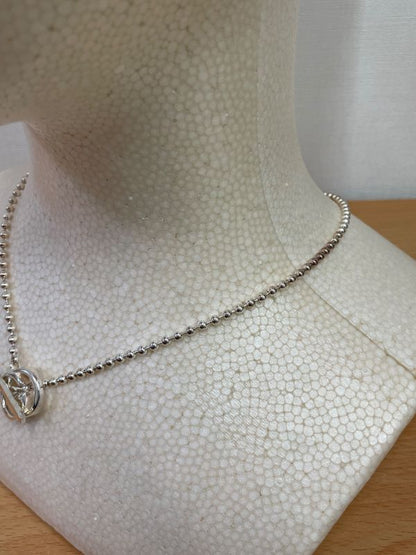 Gucci 925 Double G Ball Chain Necklace A25-2239