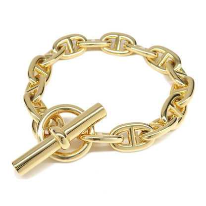 Hermes Bracelet Chaine D'ancre MM 15 Frames 750 YG Yellow Gold Links