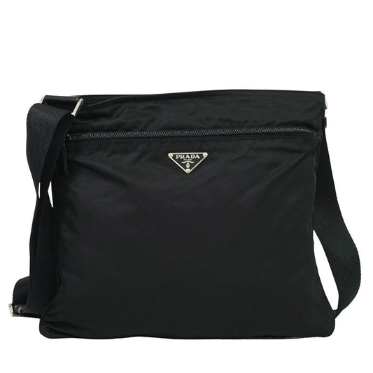 Authentic Prada Nylon Shoulder Bag Pochette Black Bag Pre-owned [follow-up