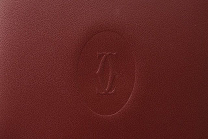Cartier Fold Wallet Vintage Cartier Men's Wallet Must De Cartier Bordeaux