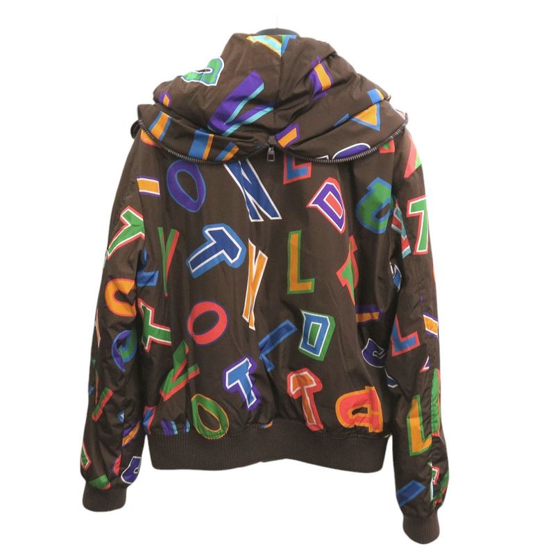 Louis Vuitton X NBA 21AW Letter Nylon Blouson Rm212m Jacket Brown Size 48 LV