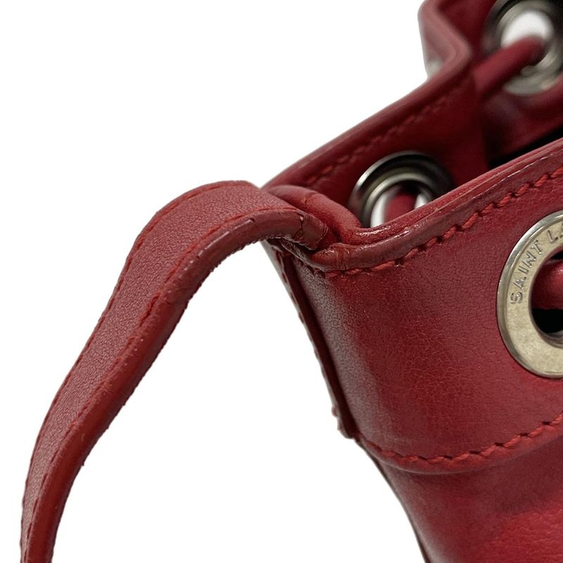 Saint Laurent Paris Shoulder Bag Rider Shoulder Bag 333479 Red Leather