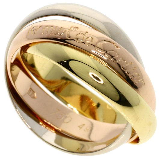 Cartier Trinity #49 Ring 18K Yellow Gold 18K White Gold 18K Pink Gold Ladies