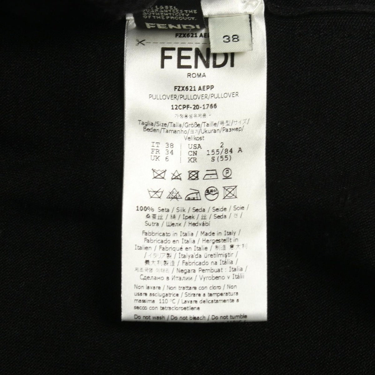 Fendi Knit Silk Black 38 — view 4