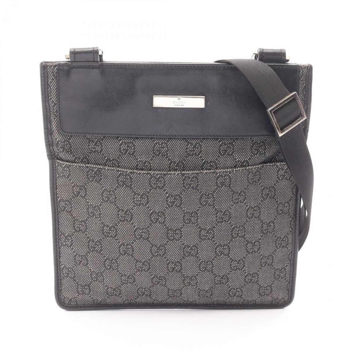 Gucci Shoulder Bag GG Denim Black