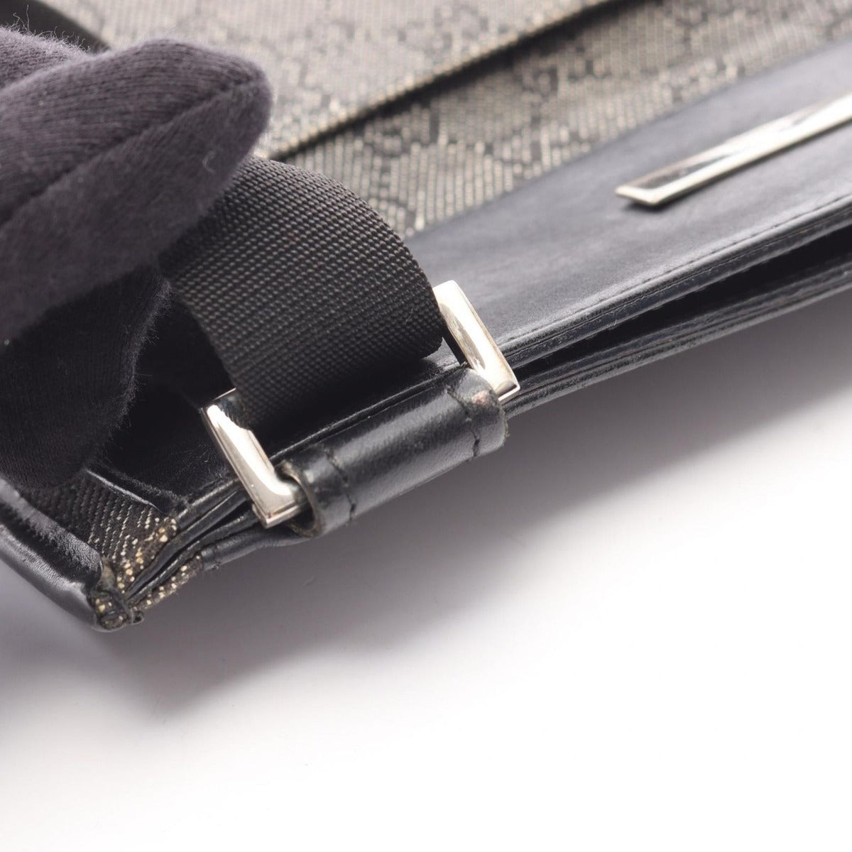 Gucci Shoulder Bag GG Denim Black — view 14