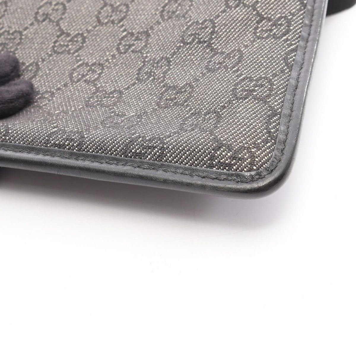 Gucci Shoulder Bag GG Denim Black — view 10