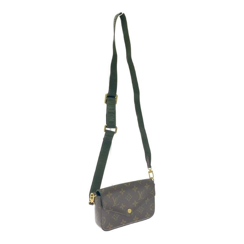 Louis Vuitton M80091 Monogram PVC Muerte Pochette Felicie Brown 462474 Shoulder