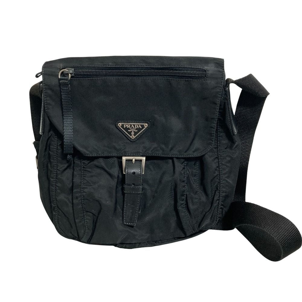 Prada Nylon Shoulder Bag Black