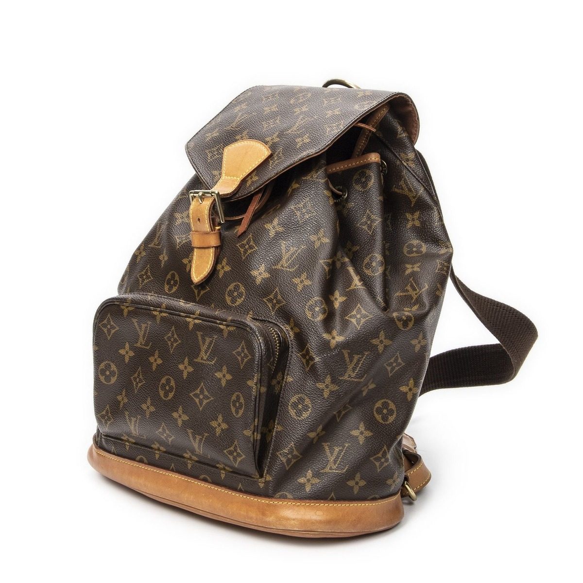 Louis Vuitton Montsouris Brown Monogram Canvas Shoulder Bag — view 2