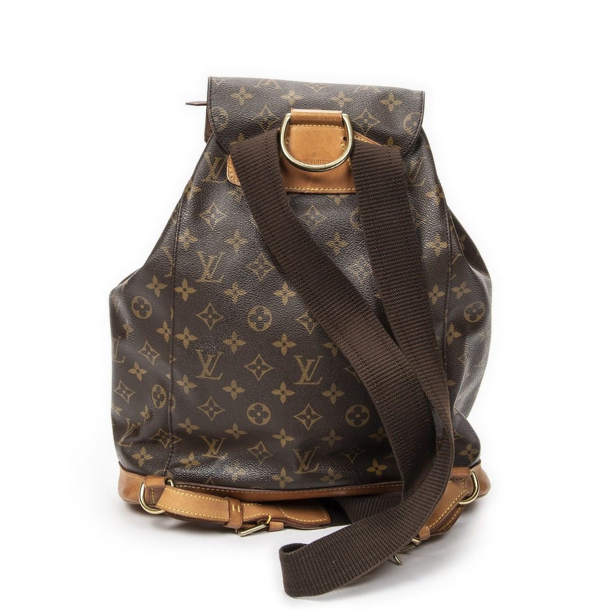 Louis Vuitton Montsouris Brown Monogram Canvas Shoulder Bag — view 5
