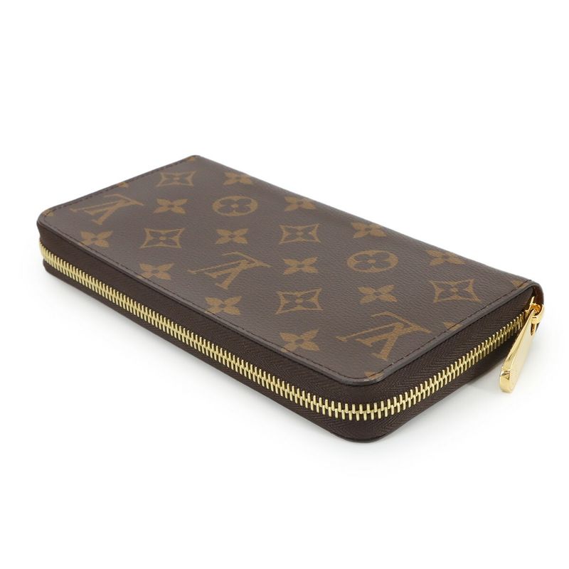 Louis Vuitton Monogram Zippy Wallet Round Zipper Long Wallet Brown M42616