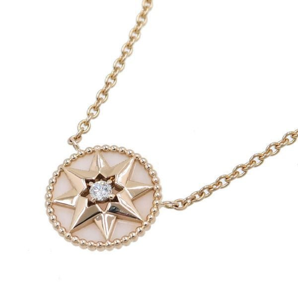 Dior Rose Deva Necklace Pink Pearl