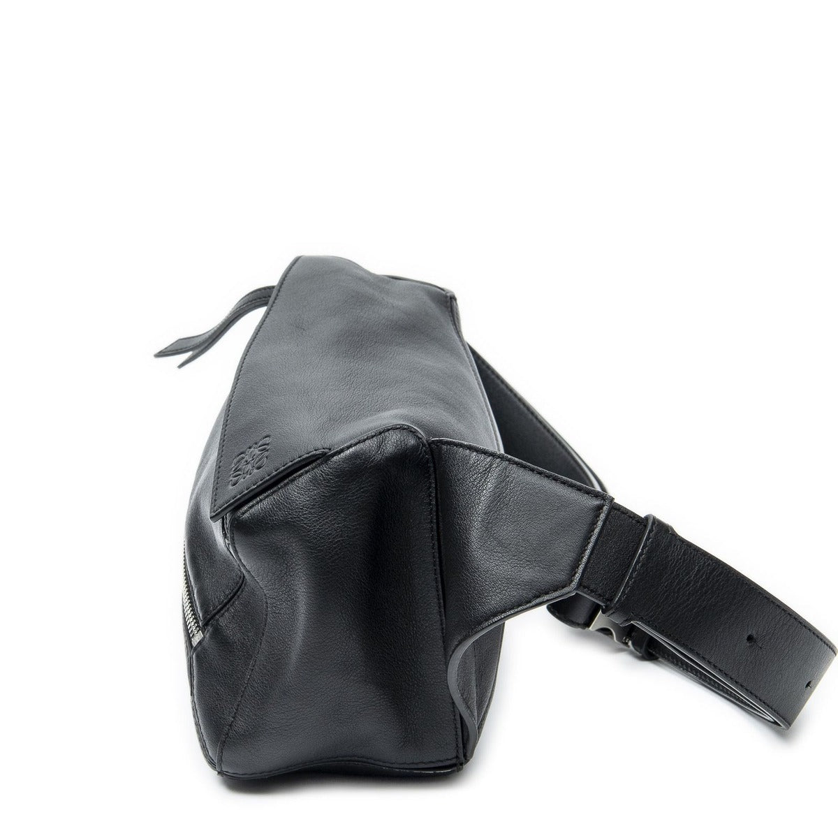 Loewe Small Puzzle Edge Bum Bag Black Calfskin Leather — view 3