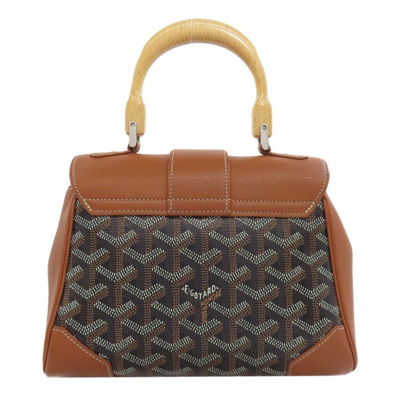 Goyard Saigon Mini 2-way Handbag Coated Canvas Calf Women