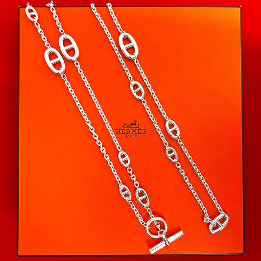 Hermes Chaine D'ancre Farandole Necklace Chain