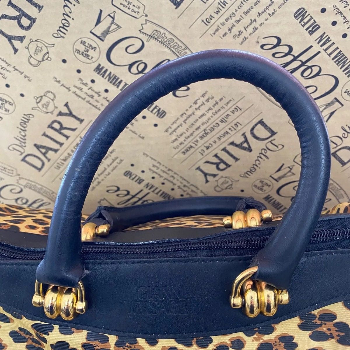 Versace Handbag Gold Baroque Leopard Mini — view 10