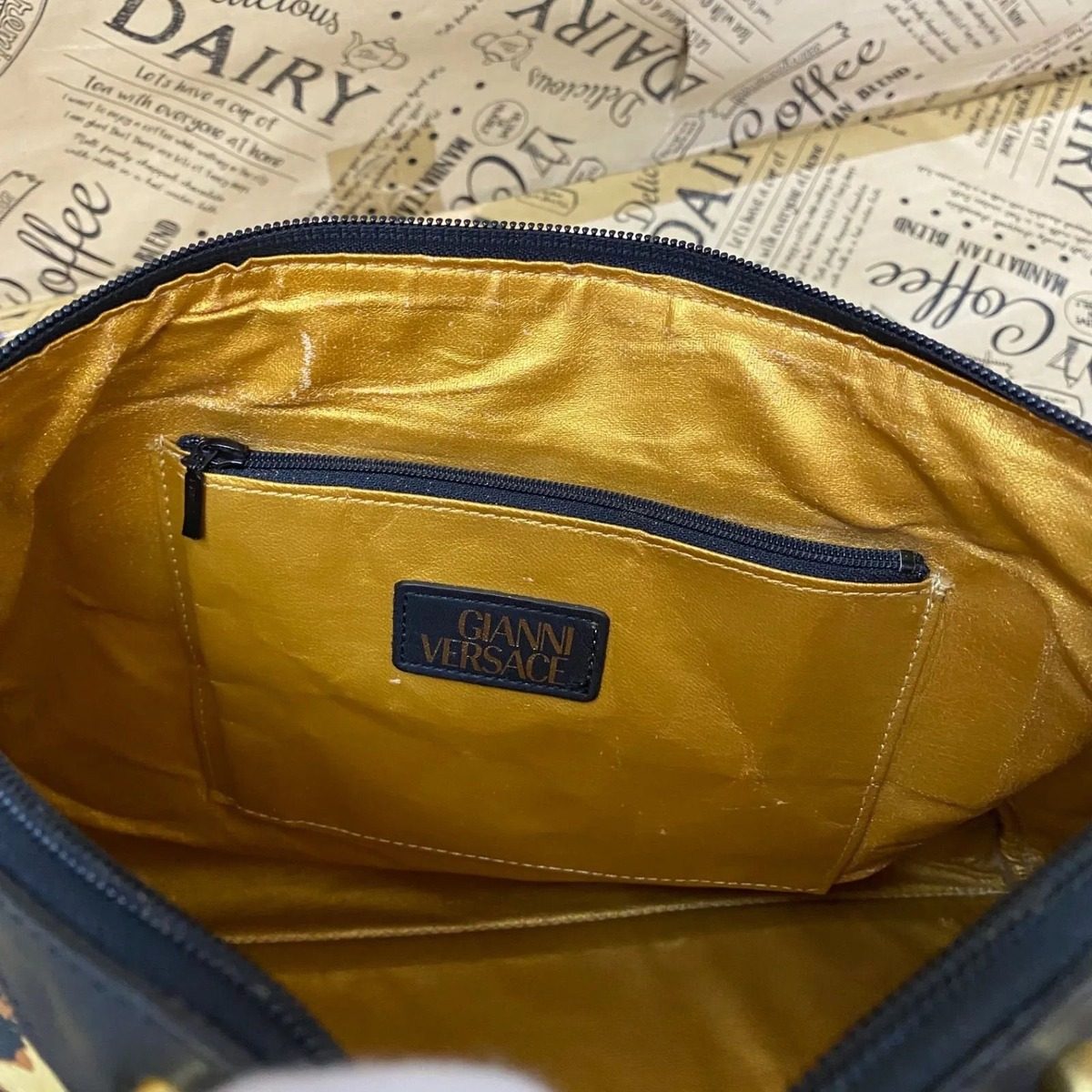 Versace Handbag Gold Baroque Leopard Mini — view 11