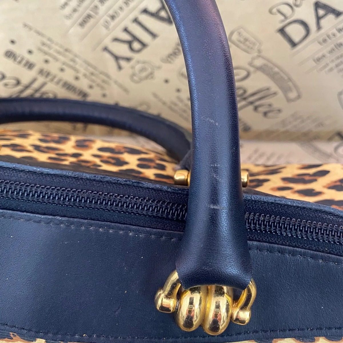 Versace Handbag Gold Baroque Leopard Mini — view 9