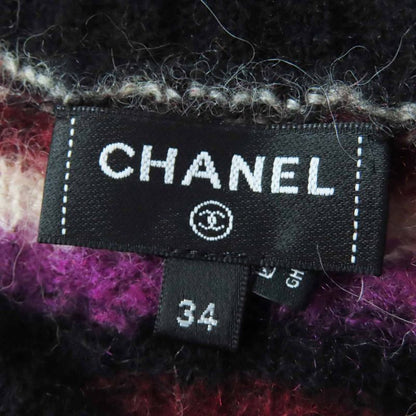 CHANEL P75766 With Coco Mark Plate Coco Mark Chain Striped Pattern Long Sleeve