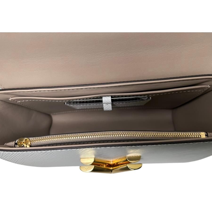 Louis Vuitton Twist MM M23514 Epi Bag Twist Women's Shoulder Bag White Calf