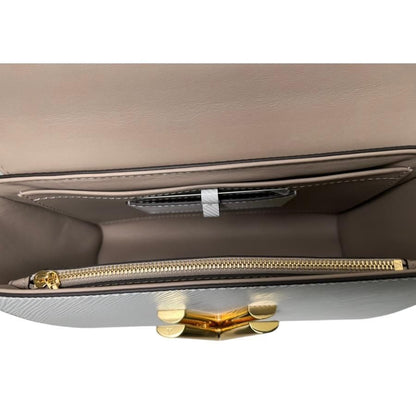 Louis Vuitton Twist MM M23514 Epi Bag Twist Women's Shoulder Bag White Calf