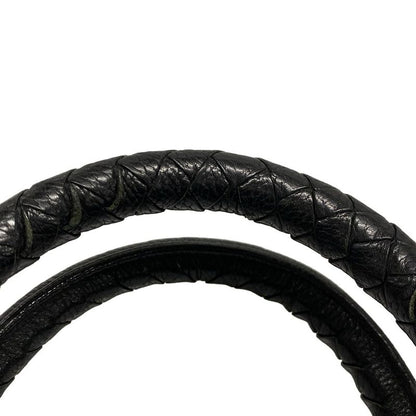 Bottega Veneta Intrecciato Black Leather Handbag