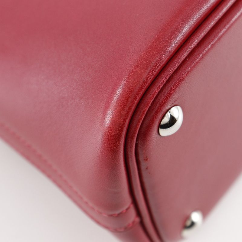 Hermes Bolide 27 2WAY Shoulder Box Calf Rouge Cazac □M Ladies Handbag