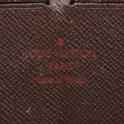 Louis Vuitton Damier Zippy Wallet Round Zip Wallet Long Wallet N60015 Ebène