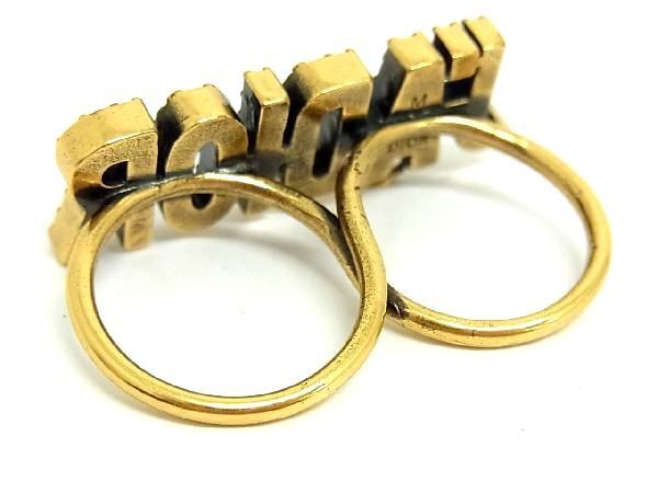 Christian Dior J'A DIOR Rhinestone Double Ring Accessories Size M