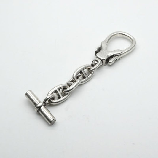 Hermes Chaine D'ancre Key Case Accessory Silver Ring Antique Vintage