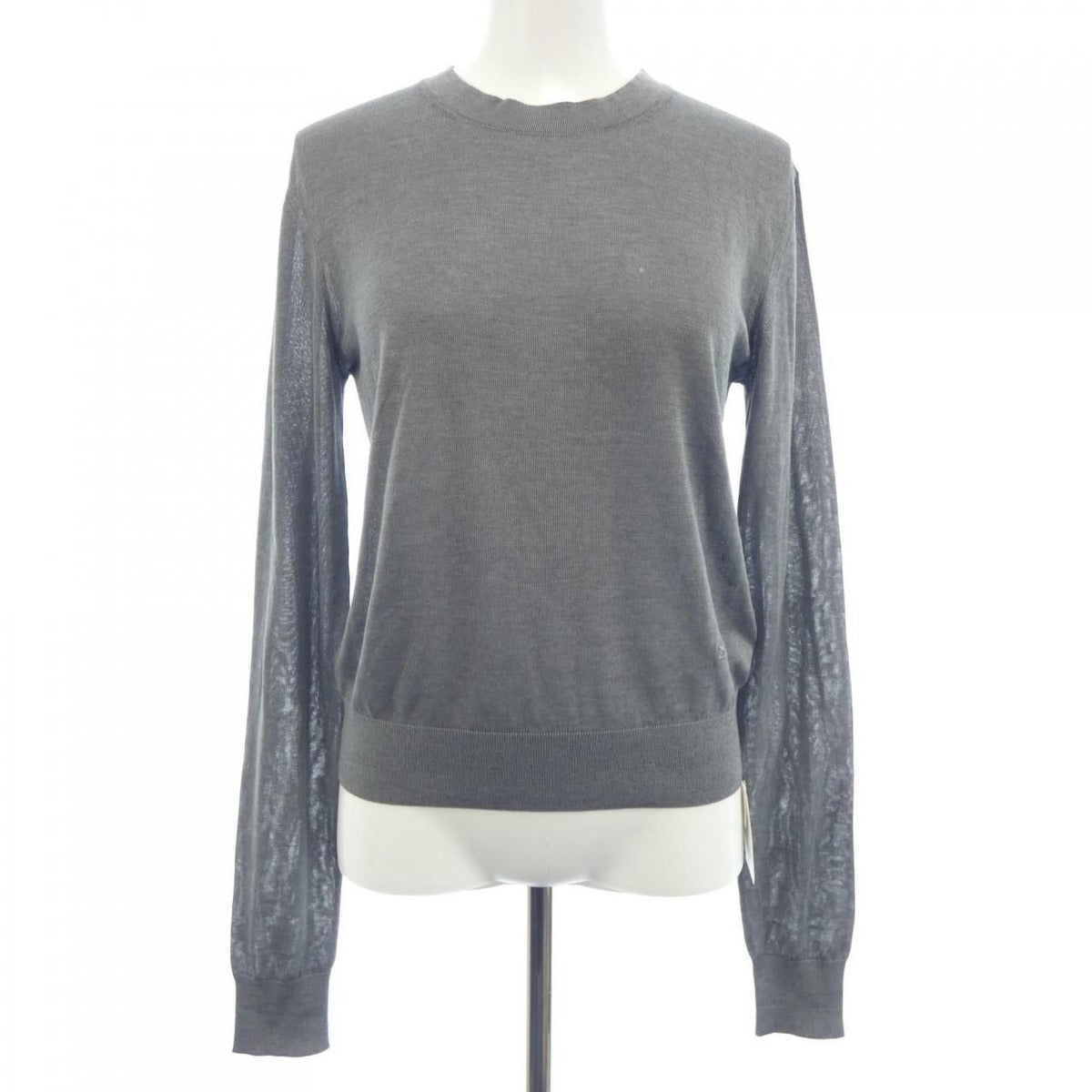 Hermes Carre Shu Knit Top Gray Translucency
