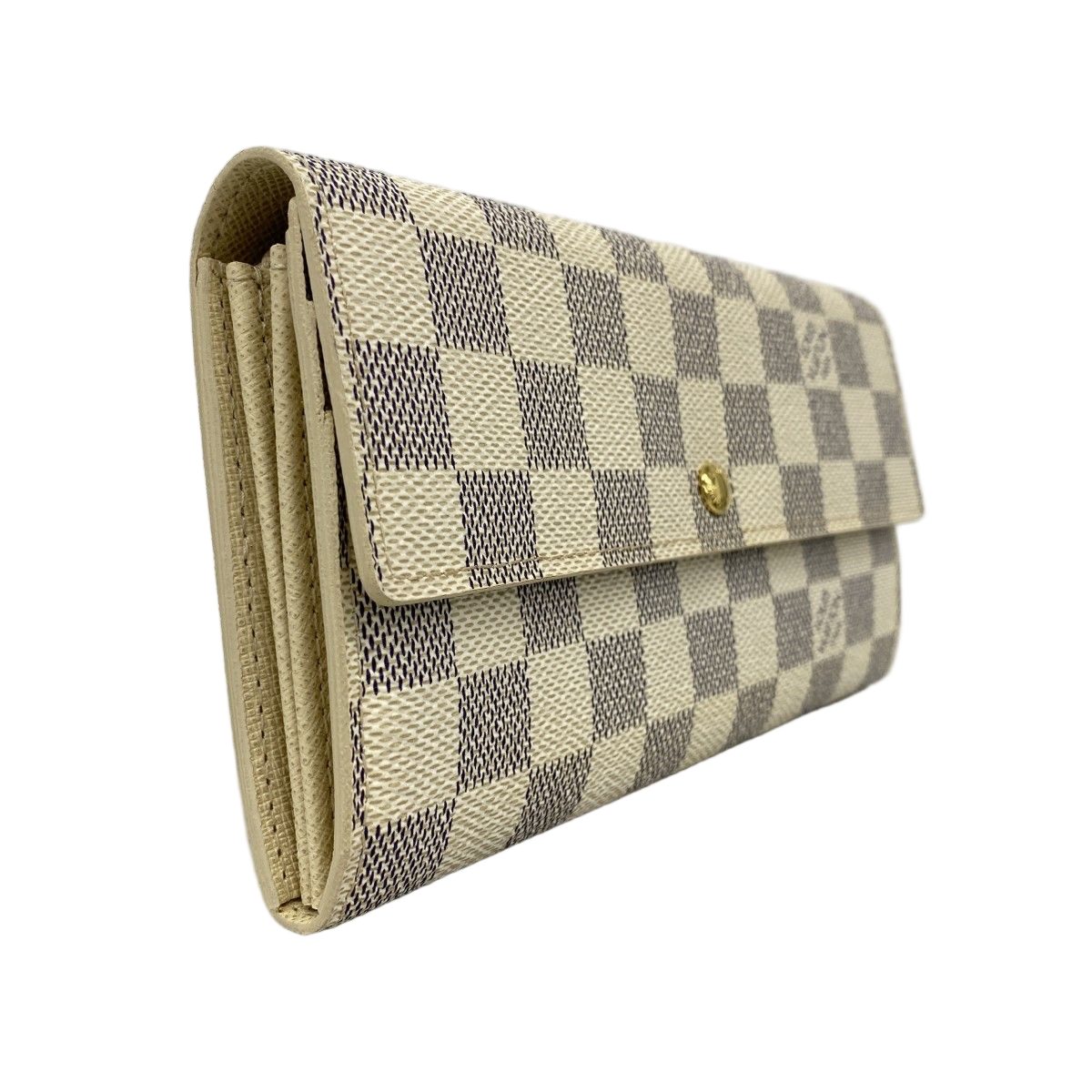 Louis Vuitton Wallet Damier Azur Portefeuille Sarah White — view 2
