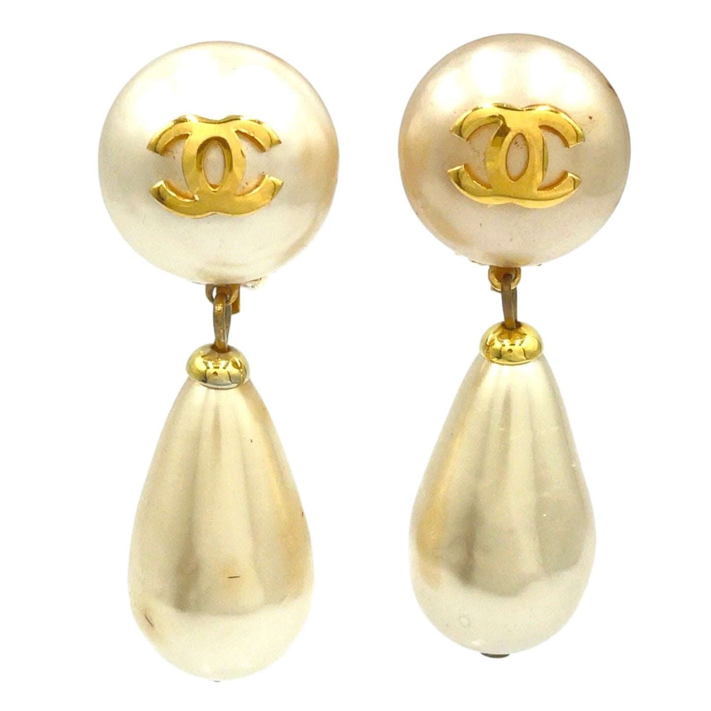 Chanel CC Logo Earrings