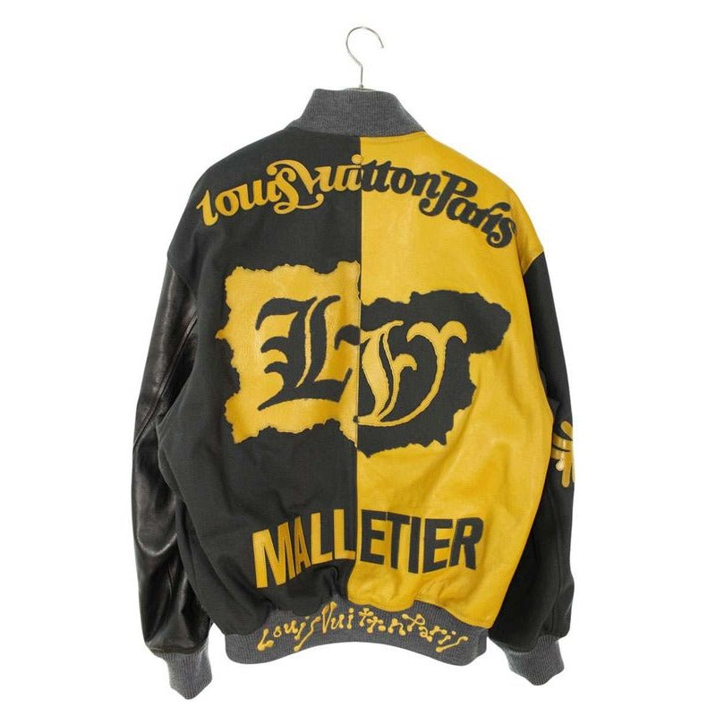 Louis Vuitton 23 SS Rm231 XS0 Hol76 E Mix Canvas Leather Zar Bomber Blouson Men 48 — view 2