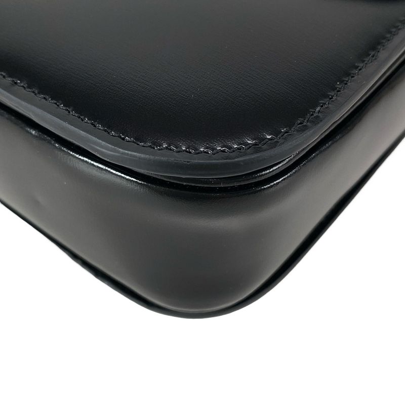 Celine Triomphe Medium Shoulder Bag 187363bf438no Black