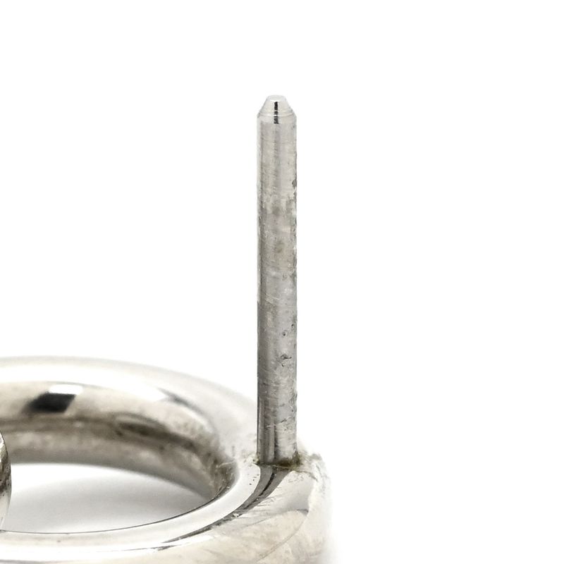 Hermes Earrings Tattersalls Enamel Metal Navy X White Horse Print [box